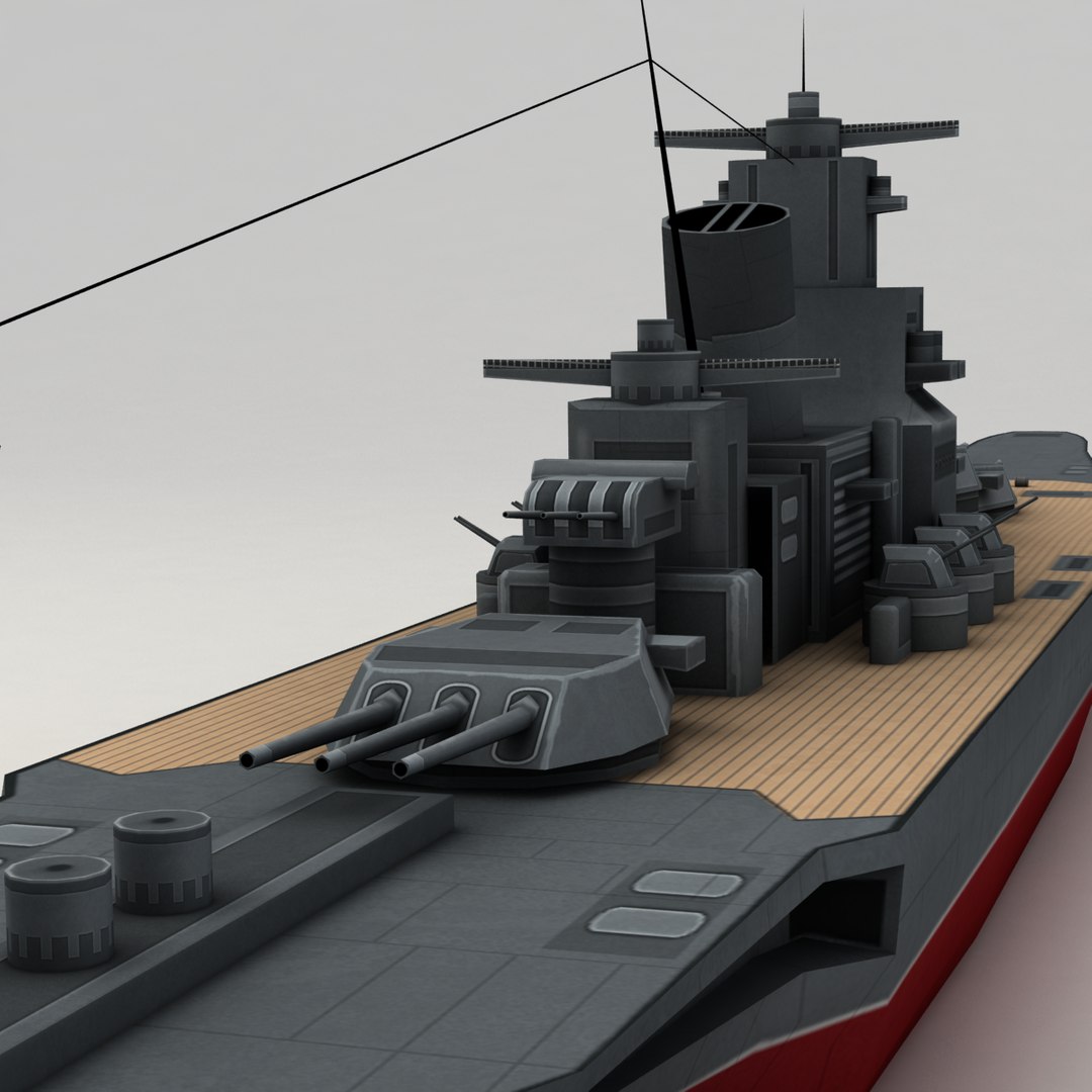 Battleship Yamato 3d Model