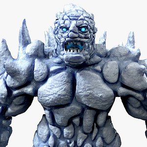 3D model Ice Elemental Golem