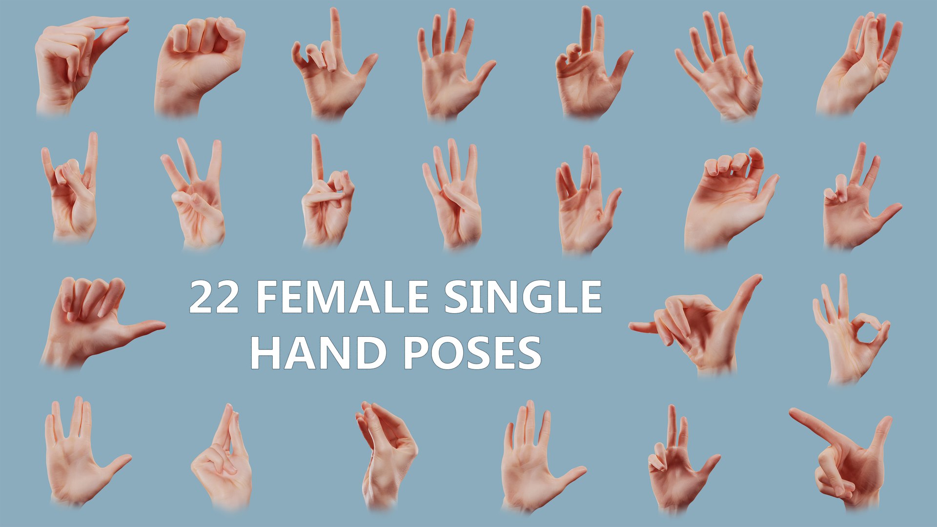 22 Female Single Hands poses model https://p.turbosquid.com/ts-thumb/5F/tlqEhr/iA/22femalesinglehandposes/jpg/1709818679/1920x1080/fit_q87/ac86f25792d904f1d0dc51792b27dc82a6061c55/22femalesinglehandposes.jpg