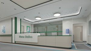 Hospital Hallway 06 3D