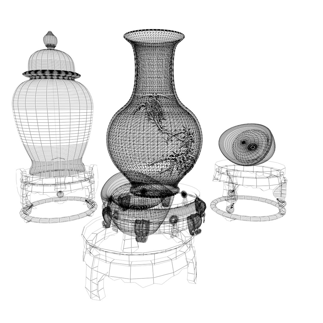 Chinese Vase 3D Model TurboSquid 1568363