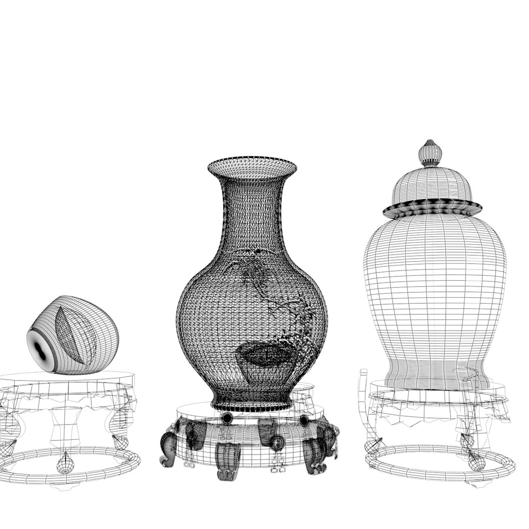 Chinese Vase 3D Model TurboSquid 1568363