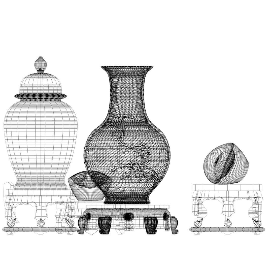 Chinese Vase 3D Model TurboSquid 1568363