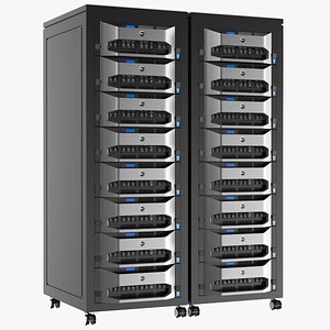 Detailed Server Rack 01