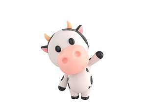 Character132 Rigged Cow model