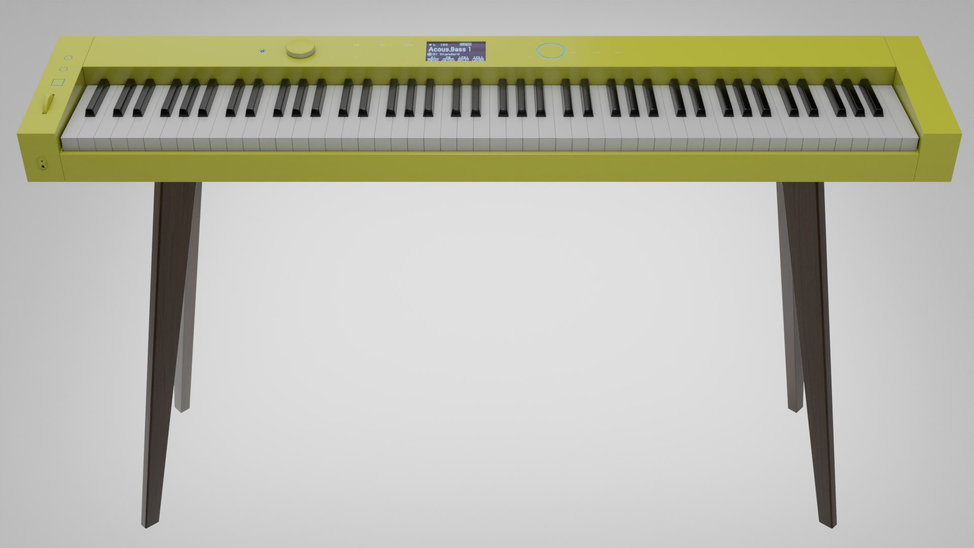 Electronic Piano Retro Style 3D Model TurboSquid 1983116