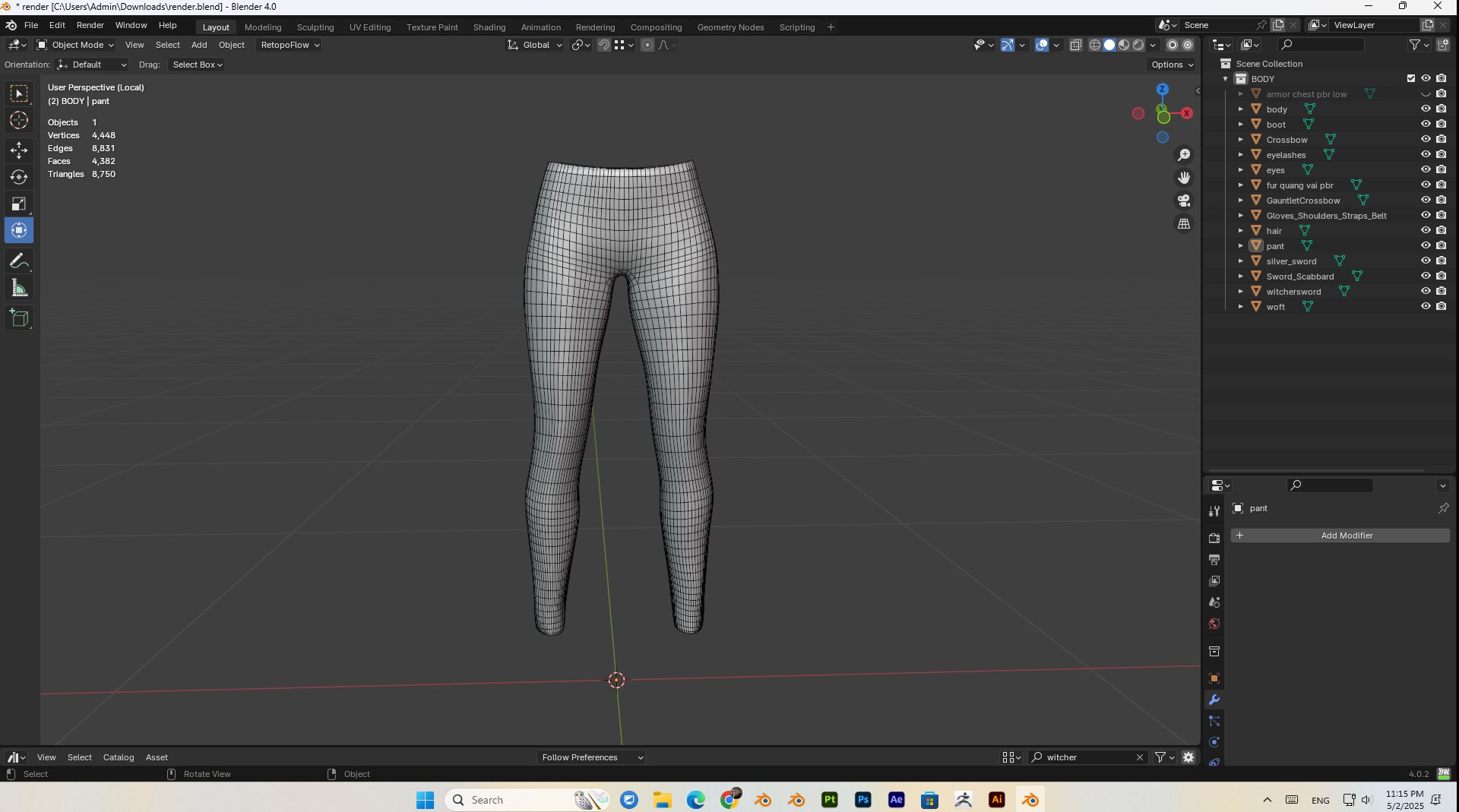 3D female witcher PBR Low-poly https://p.turbosquid.com/ts-thumb/5G/6D7olj/9N/bandicam20250502231555213/jpg/1746245511/1920x1080/fit_q87/6be7b3ecddb802b7bbe3d405cdb85bf2e3621487/bandicam20250502231555213.jpg