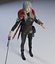 sorceleur féminin PBR Low-poly