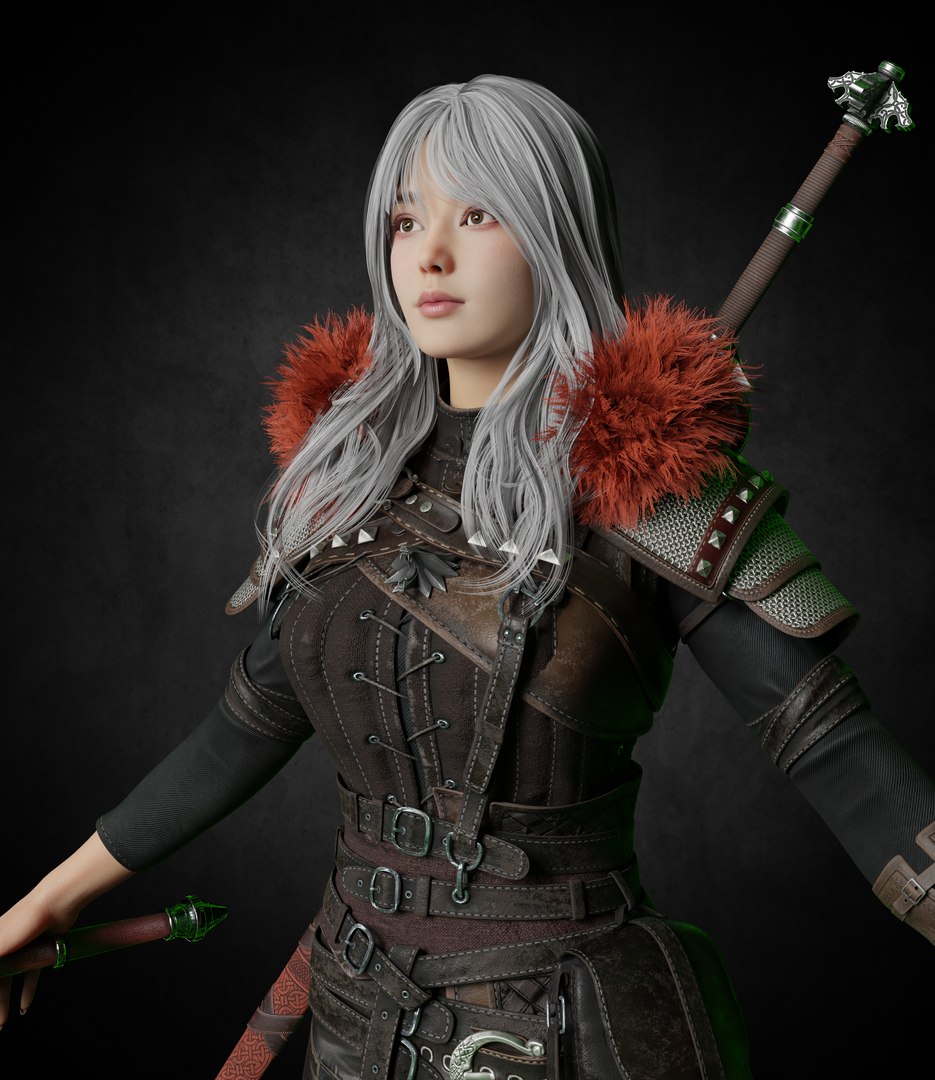 3D female witcher PBR Low-poly https://p.turbosquid.com/ts-thumb/5G/6D7olj/MC/3/png/1746245436/1920x1080/fit_q87/73c5e070d2d59ac24e21e542a864803d56daffd6/3.jpg