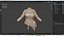 sorceleur féminin PBR Low-poly