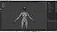 sorceleur féminin PBR Low-poly