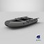 Gray Inflatable Boat