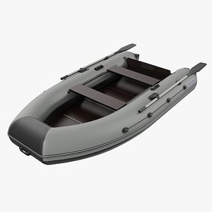 Gray Inflatable Boat