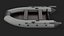 Gray Inflatable Boat