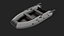 Gray Inflatable Boat