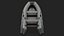 Gray Inflatable Boat
