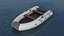 Gray Inflatable Boat