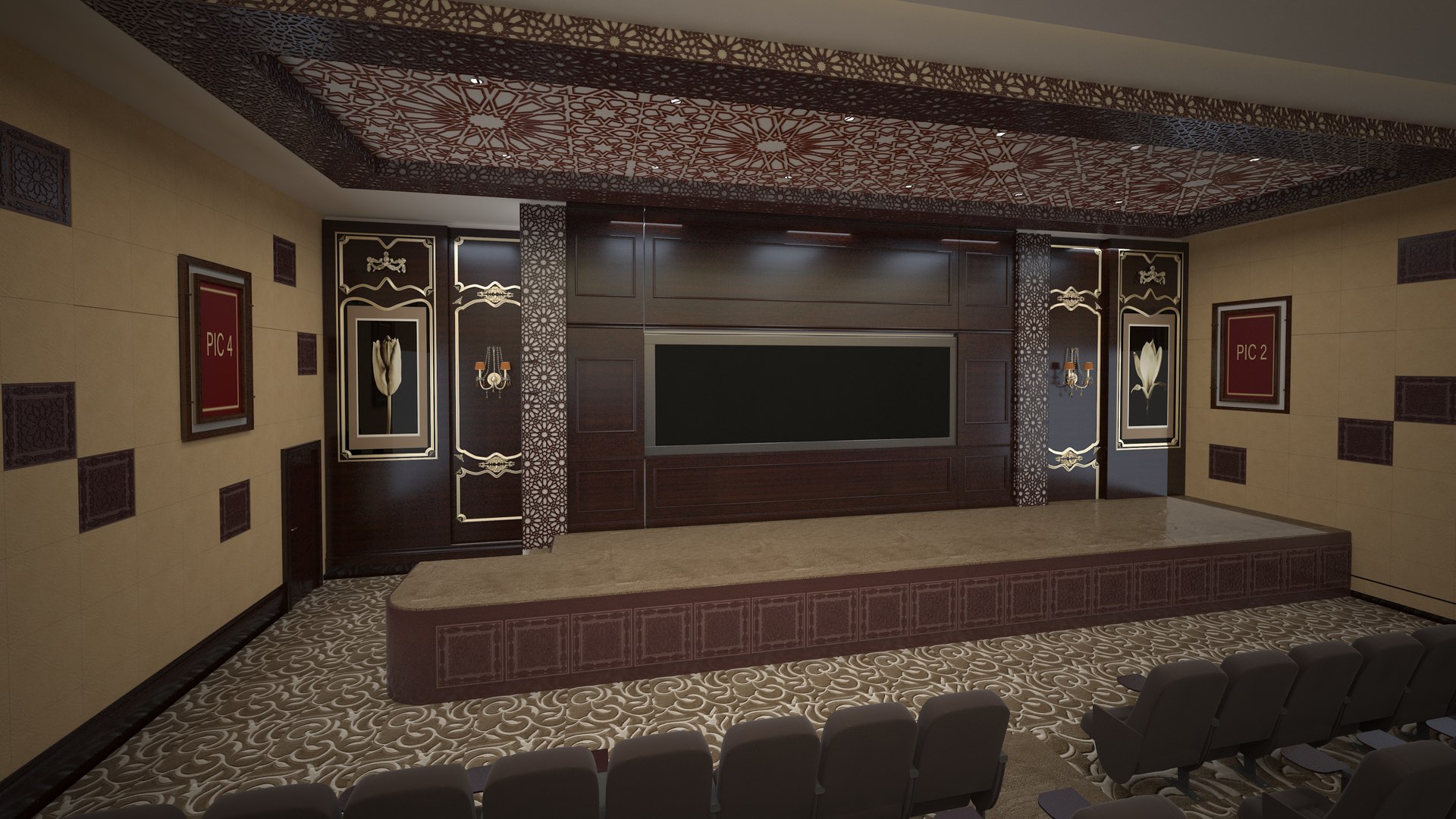 Theater 3D Model Model - TurboSquid 1894071