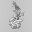 Corroded Dragon with Pearl 3D model