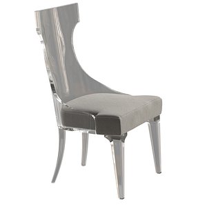 Bernhardt Interiors  Tahlia Fabric Side Chair 3D model