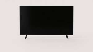 Modern Flat-Screen Television with Dual Stand Legs
