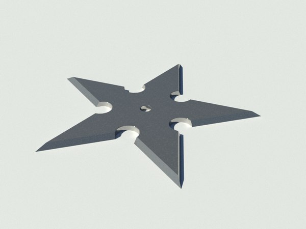 3D shuriken model - TurboSquid 1610297