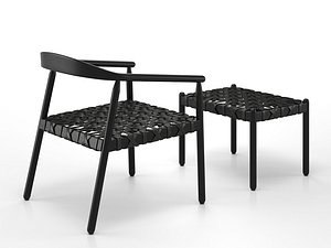 3D Fay Lounge Chair and Ottoman