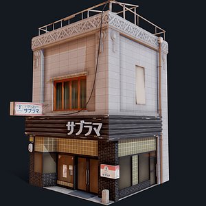 3D japanese style shop model