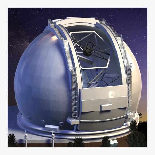 Keck telescope 3D 모델 TurboSquid 1946134