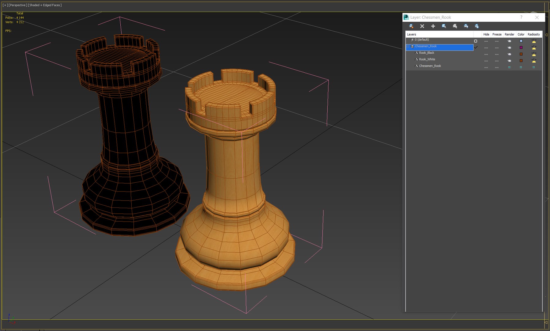 3D Chessmen Rook Model - TurboSquid 1612047