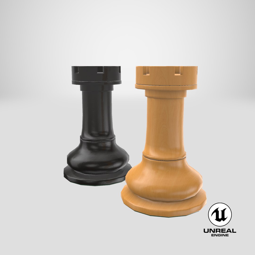 3D Chessmen Rook Model - TurboSquid 1612047