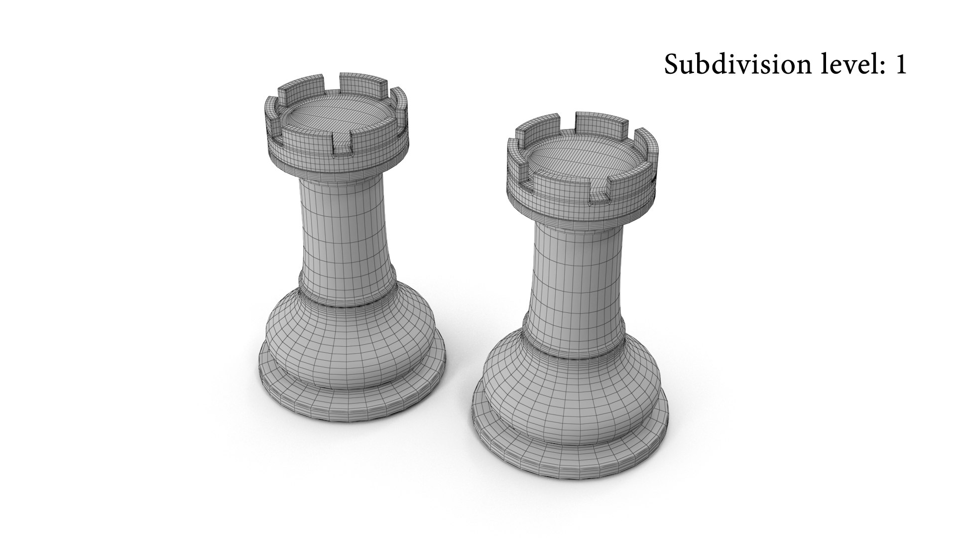 3D Chessmen Rook Model - TurboSquid 1612047