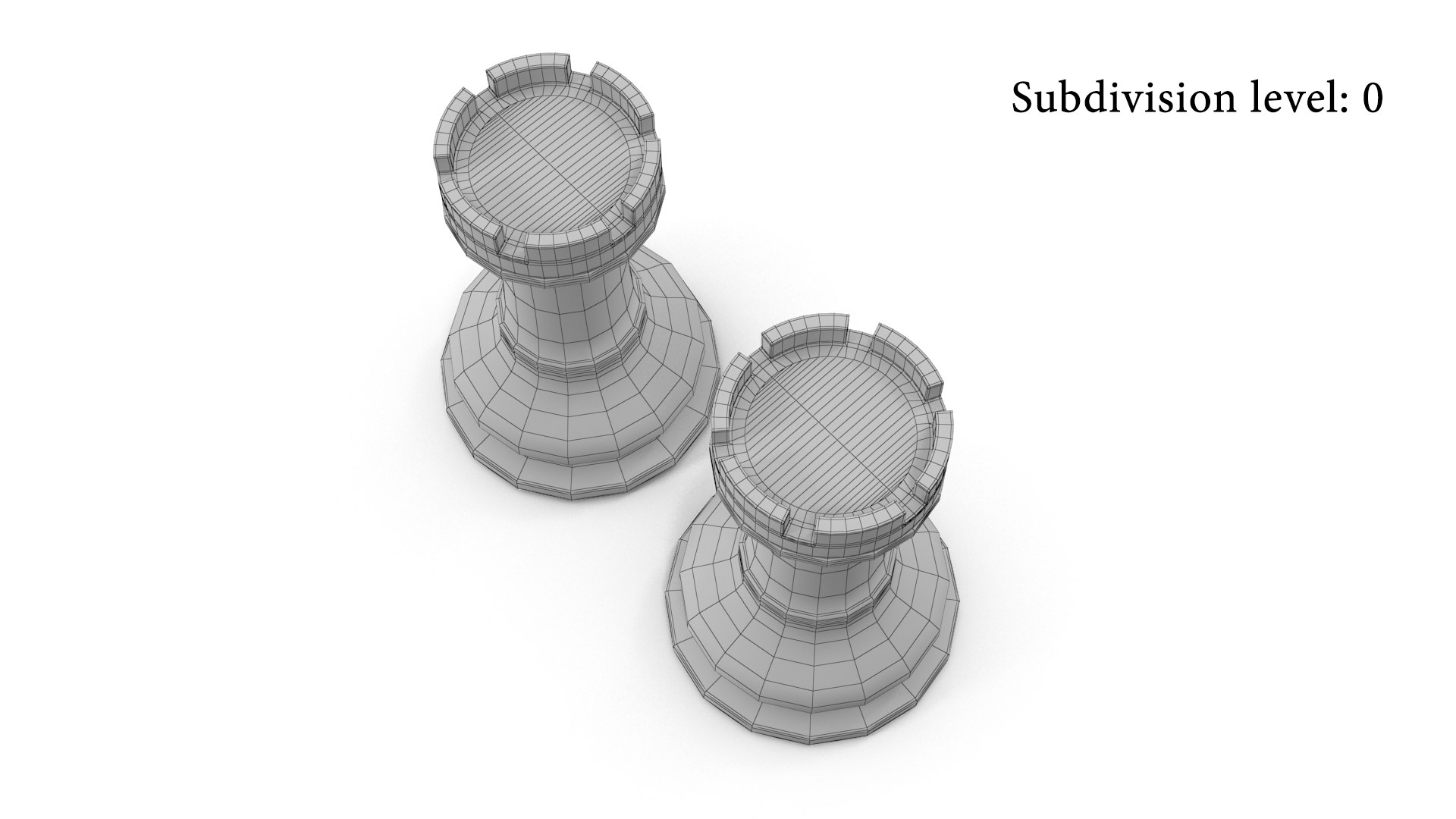 3D Chessmen Rook Model - TurboSquid 1612047