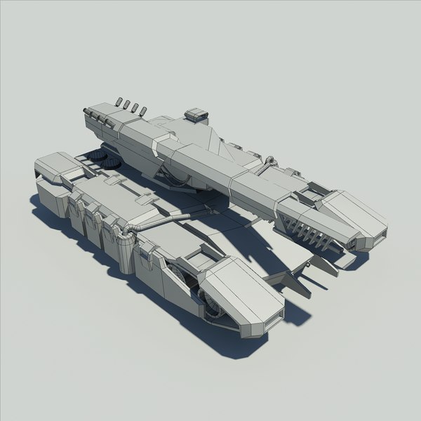 sci fi tank 3d max