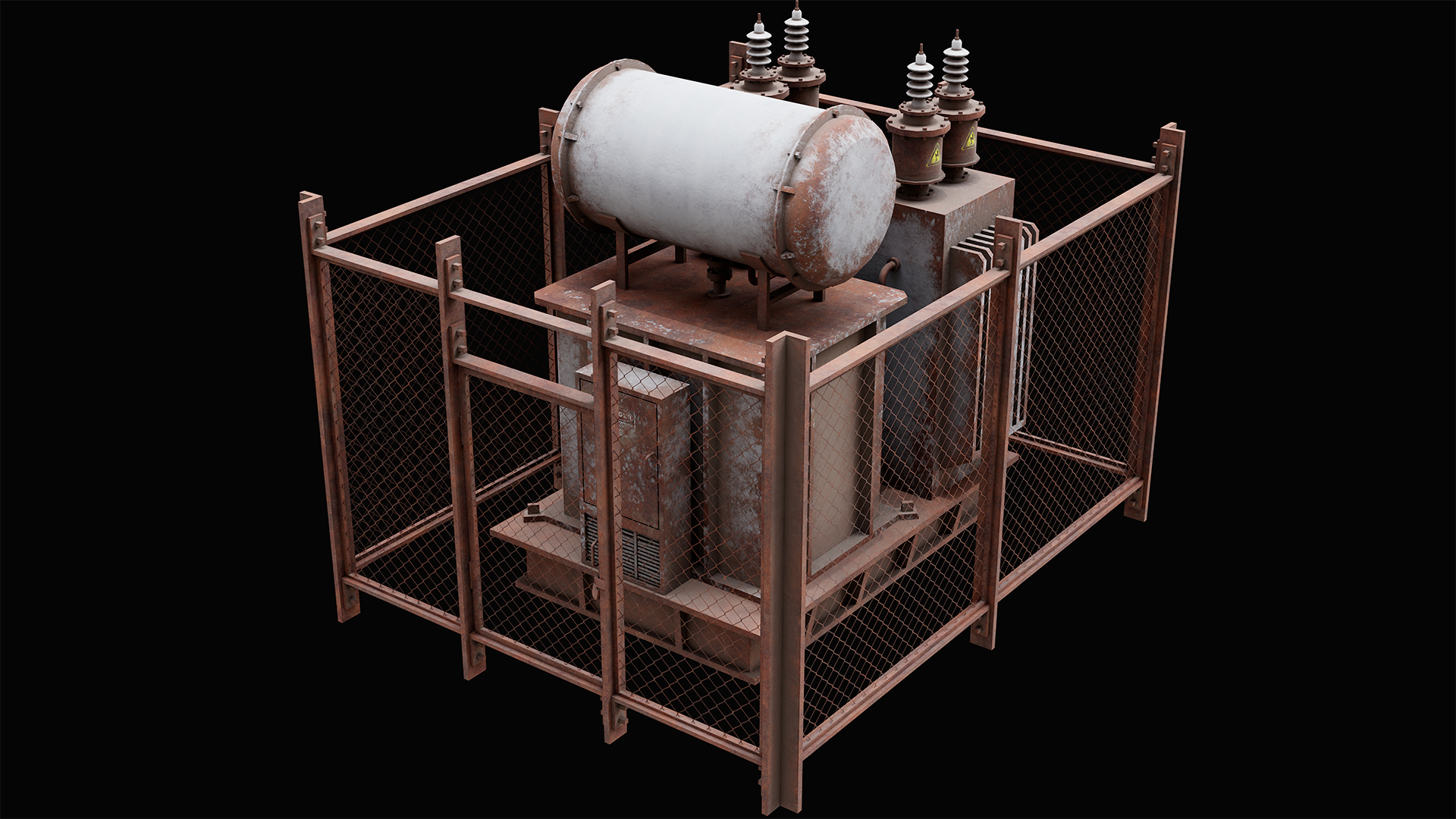 modelo 3d Old Rusty Transformer - TurboSquid 2112104