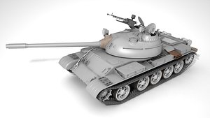 3D T-54B soviet tank