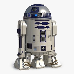 Star Wars Character R2 D2 Rigged 3D Model