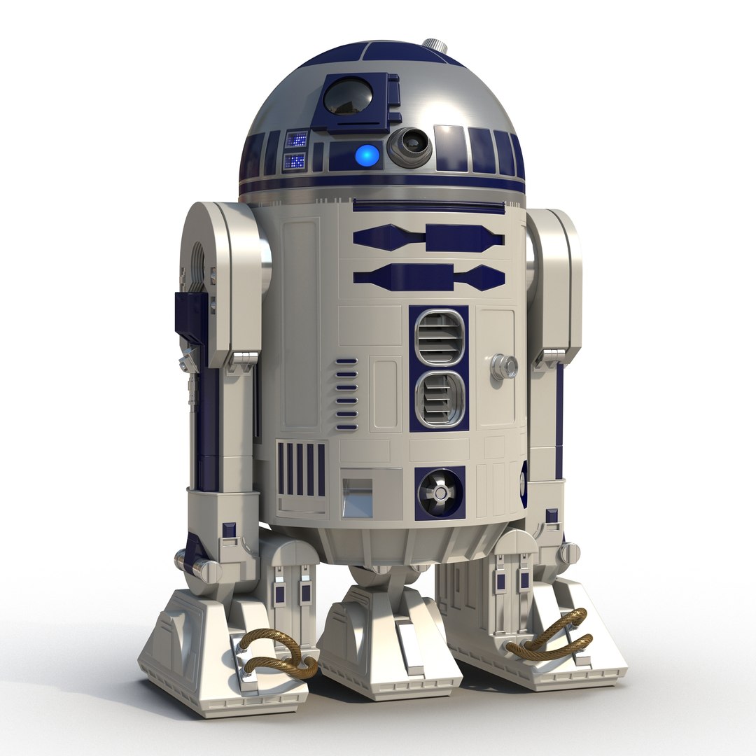 Star Wars Character R2 D2 Rigged 3D Model 3D model preview