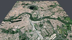 Cityscape Rotterdam Holland model