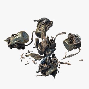 3D Pile of Broken Bullets v3