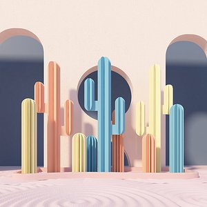 Online popular cactus photography base