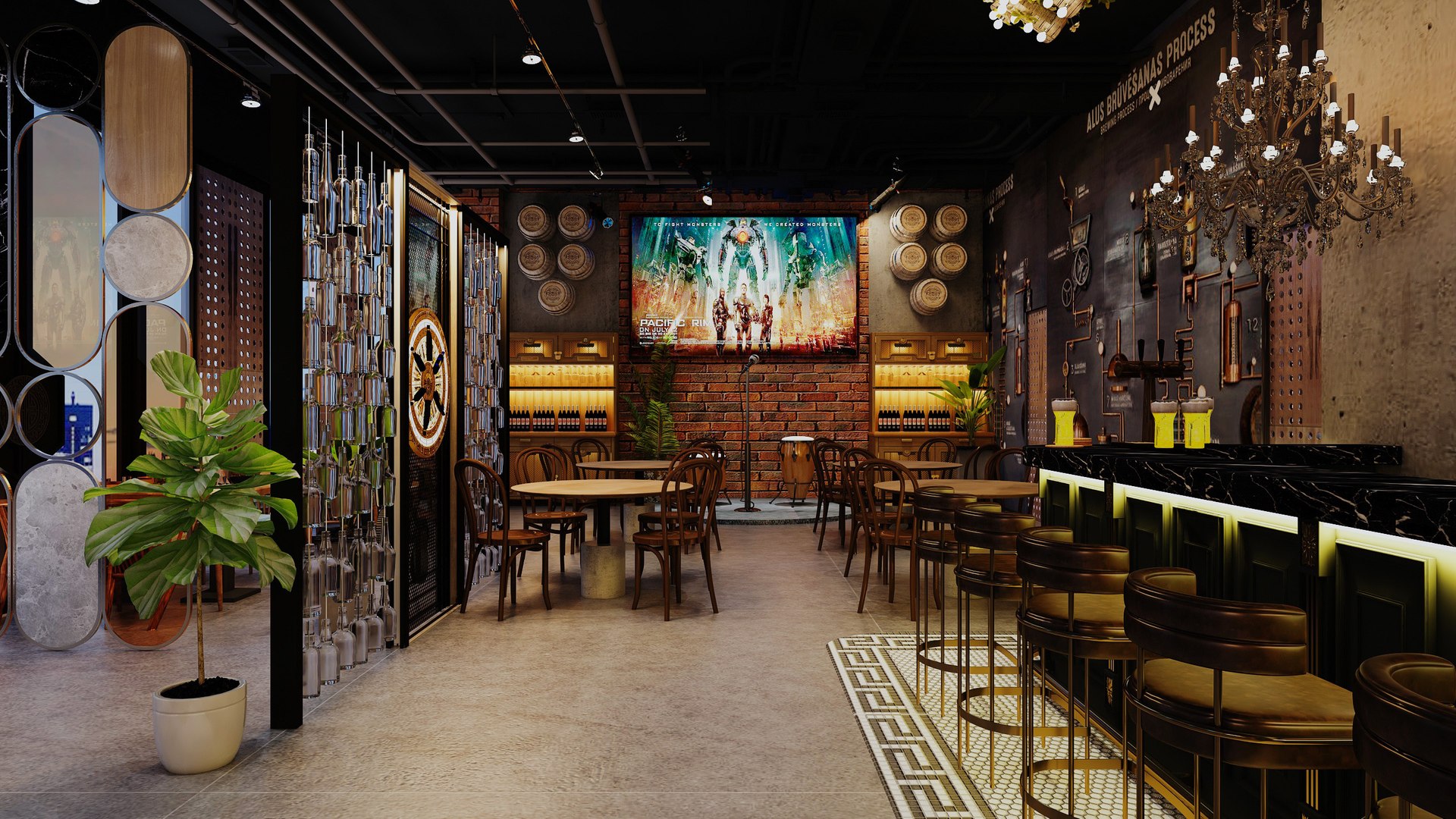 Restaurant and Bar model - TurboSquid 2163794