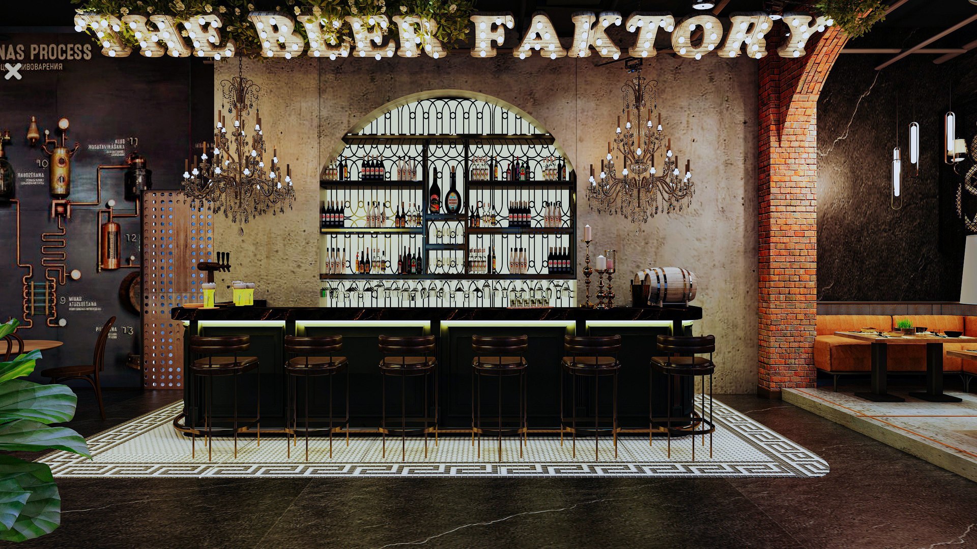 Restaurant and Bar model - TurboSquid 2163794