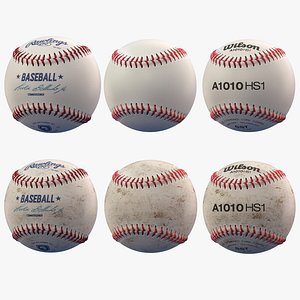 3D Baseball Ball model
