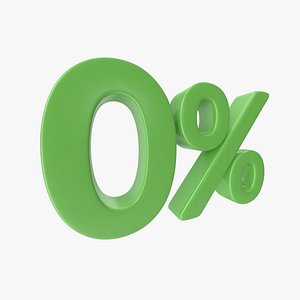 Green Zero Percent Sign