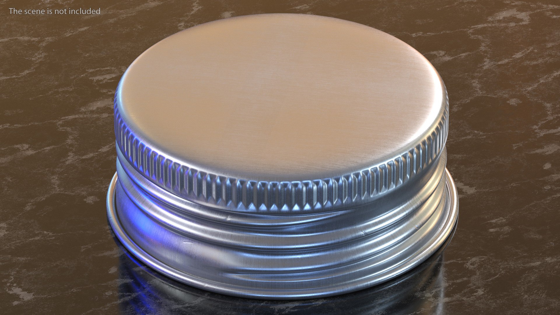 3D Round Aluminum Screw Cap 28mm Model - TurboSquid 1956029