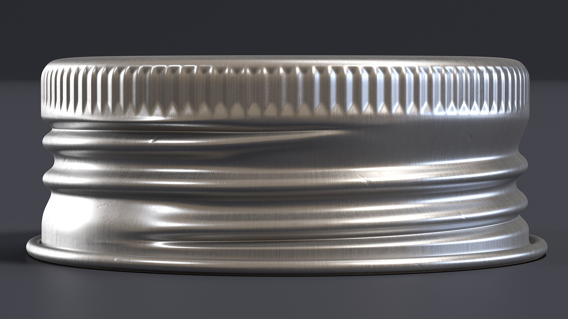 3D Round Aluminum Screw Cap 28mm Model - TurboSquid 1956029