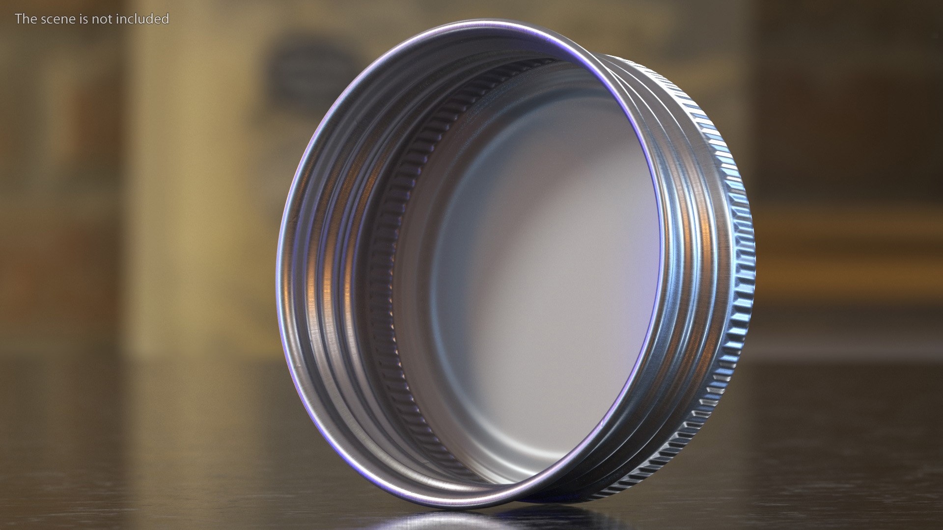 3D Round Aluminum Screw Cap 28mm Model - TurboSquid 1956029