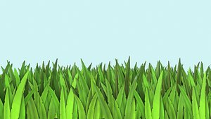 3D modeled grass pack model