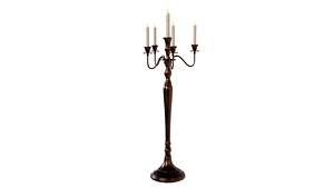 Rigged Candle Stand Maya